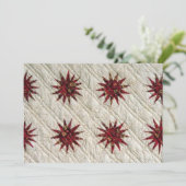 Sunburst Quilt Invitation Kaart (Staand voorkant)