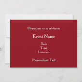 Sunburst Quilt Invitation Kaart (Achterkant)