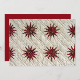 Sunburst Quilt Invitation Kaart
