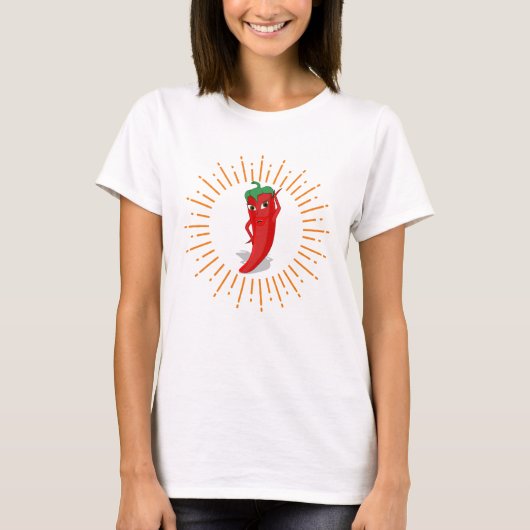 Sunburst Red Hot Pepper Diva T-shirt (Voorkant)