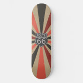  Sunburst - Route 66 Persoonlijk Skateboard (Voorkant)