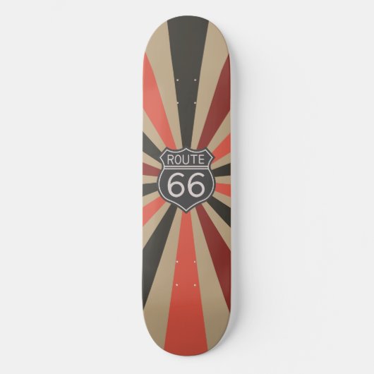  Sunburst Route 66 Skateboard (Voorkant)