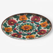 💀🎉Sunburst & Salsa Día de los Muertos Papieren Bordje (Gekanteld)