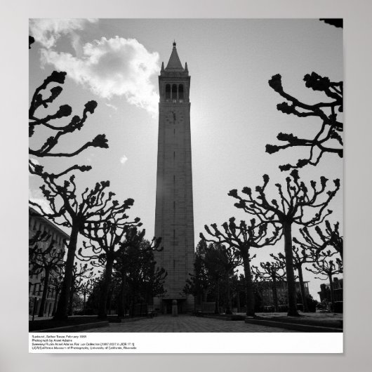 Sunburst, Sather Tower, februari 1966 Poster (Voorkant)