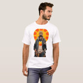 Sunburst Scout – Post-Apocalyptic Hero Portrait T-shirt (Voorkant volledig)