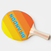 Sunburst Sea Bold Stripes with Name Tafeltennisbatje (Zijkant)