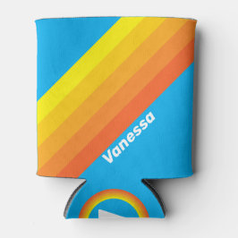 Sunburst Sea Stripes with Name Blikjeskoeler