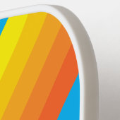 Sunburst Sea Stripes with Name Pickleball Paddle (Links Detail)