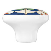 Sunburst Serenade Azulejo Keramische Knop (Zijkant)