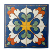 Sunburst Serenade Azulejo Tegeltje (Voorkant)