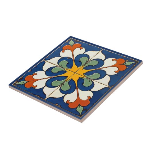 Sunburst Serenade Azulejo Tegeltje (Zijkant)