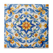 Sunburst Spice Azulejo  Tegeltje (Voorkant)