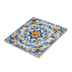 Sunburst Spice Azulejo  Tegeltje