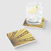 Sunburst Stone Onderzetter (Zijkant)