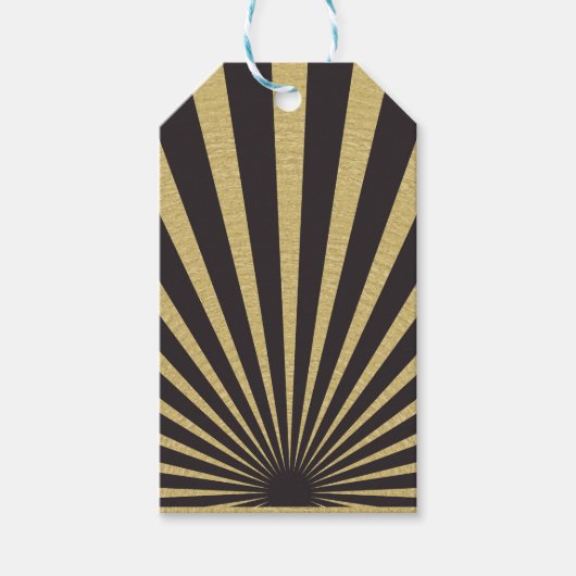 Sunburst stripes posters cadeaulabel (Voorkant)