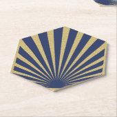 Sunburst stripes posters kartonnen onderzetters (Schuin)