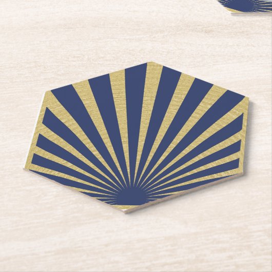 Sunburst stripes posters kartonnen onderzetters (Schuin)