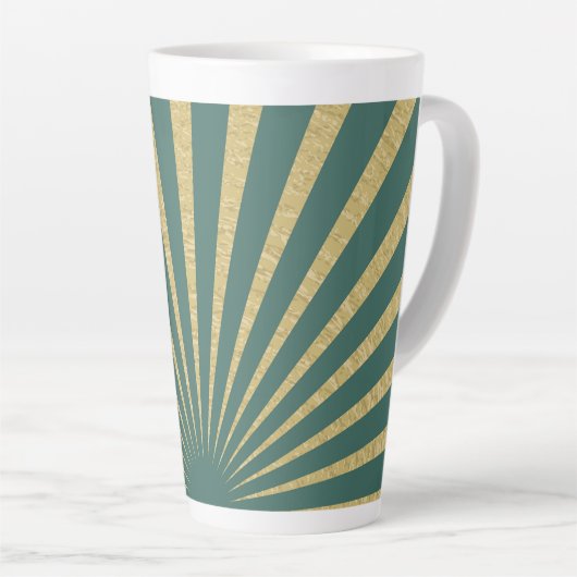 Sunburst stripes posters latte mok (Rechterhoek)