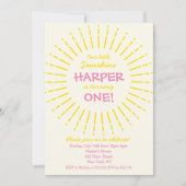 Sunburst Sunshine Verjaardagsfeest Kaart (Voorkant)