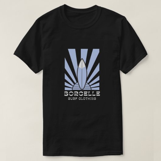 Sunburst Surfboard - BORCELLE Surven Kleding T-shirt (Design voorkant)