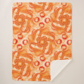 Sunburst Swirl Boho Sherpa Blanket Deken (Voorkant)