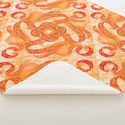 Sunburst Swirl Boho Sherpa Blanket Sherpa Deken (3/4)