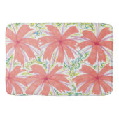 Sunburst Tropical Flower Pattern Bath Mat (Voorkant)