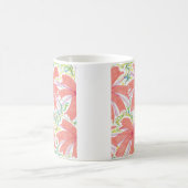 Sunburst Tropical Flower Pattern Koffiemok (Center)