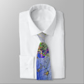 Sunburst White Lijst Stropdas (Gebonden)