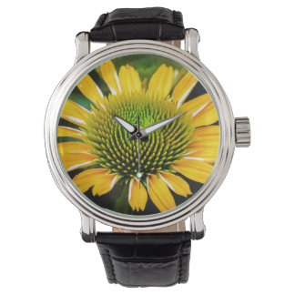 Sunburst Yellow Coneflower Horloge