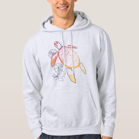 Sunburst Zee Turtle Hoodie (Voorkant)