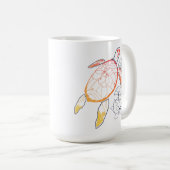 Sunburst Zee Turtle Koffiemok (Voorkant rechts)