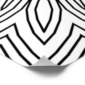 Sunburst Zigzag Mandala with Layered Line Pattern Poster (Hoek)