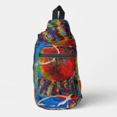 sunburst zonnebloem Sling Bag (Voorkant)