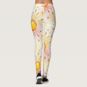 Sunbursts Seamless Pattern Leggings (Achterkant)