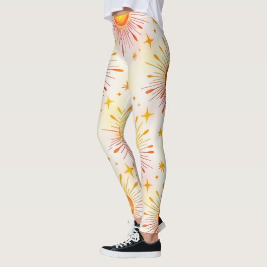 Sunbursts Seamless Pattern Leggings (Links)