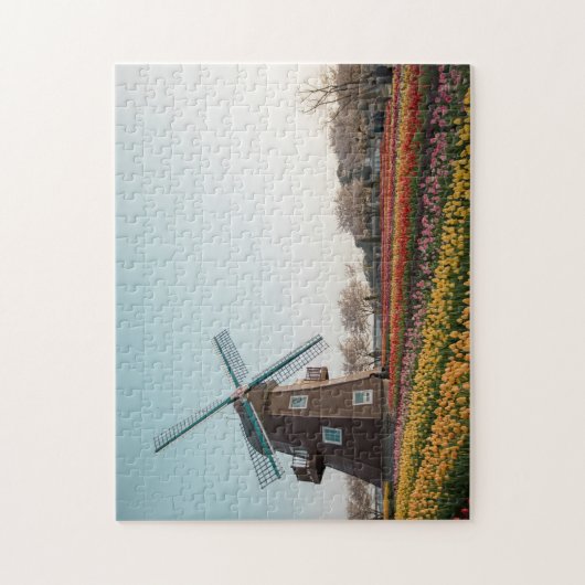 Suncheon Bay The Dutch Garden Windmill Tulip Jigsa Legpuzzel (Verticaal)