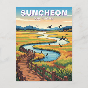 Suncheon Zuid-Korea Briefkaart