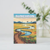 Suncheon Zuid-Korea Briefkaart (Staand voorkant)