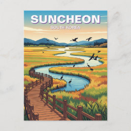 Suncheon Zuid-Korea Briefkaart