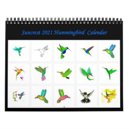 Suncrest 2021 Hummingbird Calendar Kalender