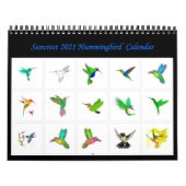 Suncrest 2021 Hummingbird Calendar Kalender (Hoes)