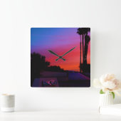 SUNCREST WALL CLOCK VIERKANTE KLOK (Huis)