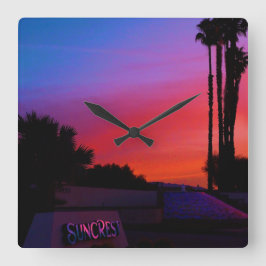 SUNCREST WALL CLOCK VIERKANTE KLOK