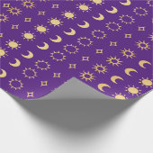 Sund en Moon Designer Wrapping Paper Cadeaupapier (Hoek)