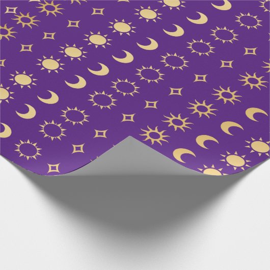 Sund en Moon Designer Wrapping Paper Cadeaupapier (Hoek)