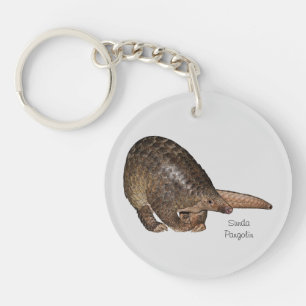 Sunda Pangolin AcrylSleutelhanger Sleutelhanger