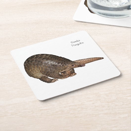 Sunda Pangolin Onderzetters (Schuin)