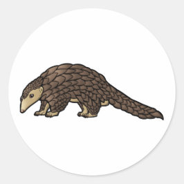 Sunda Pangolin Ronde Sticker