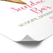 Sundae Bar Ze is opgepakt Vrijgezellenfeest Poster (Hoek)